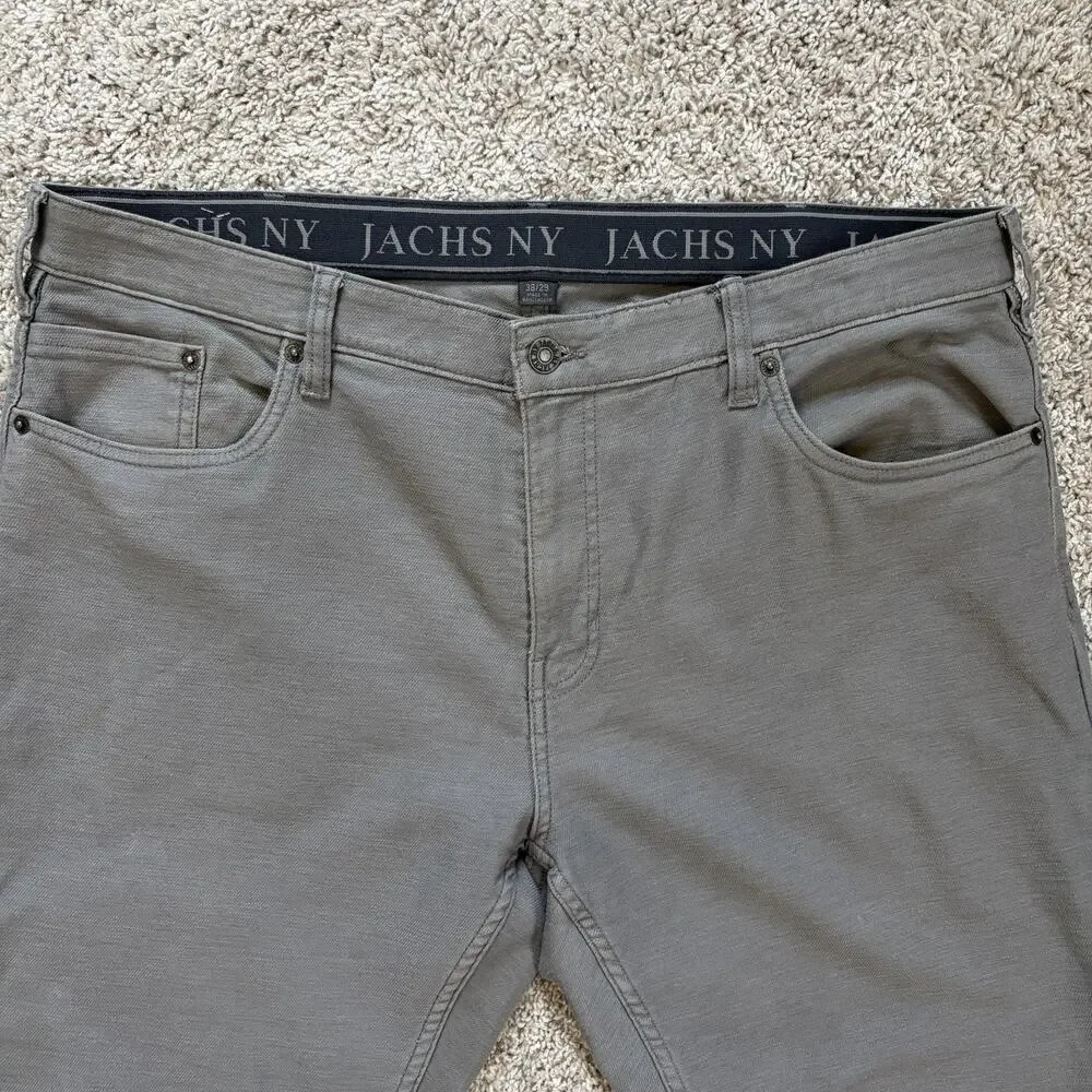 Jachs NY Gray Pants Size 38 X 29, classic 5 pockets, cotton blend, classic, city